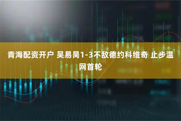 青海配资开户 吴易昺1-3不敌德约科维奇 止步温网首轮